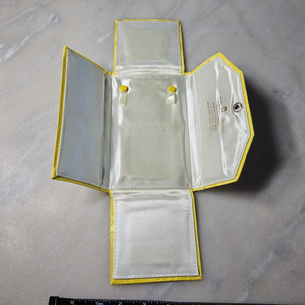 Pearl Gems‎ Jewelry Travel Case Yellow Floral